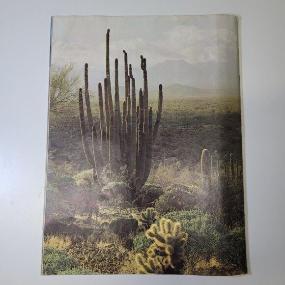 Arizona Highways December 1972 Holiday Seasons Greetings Christmas Snow Cactus - Picture 15 of 15
